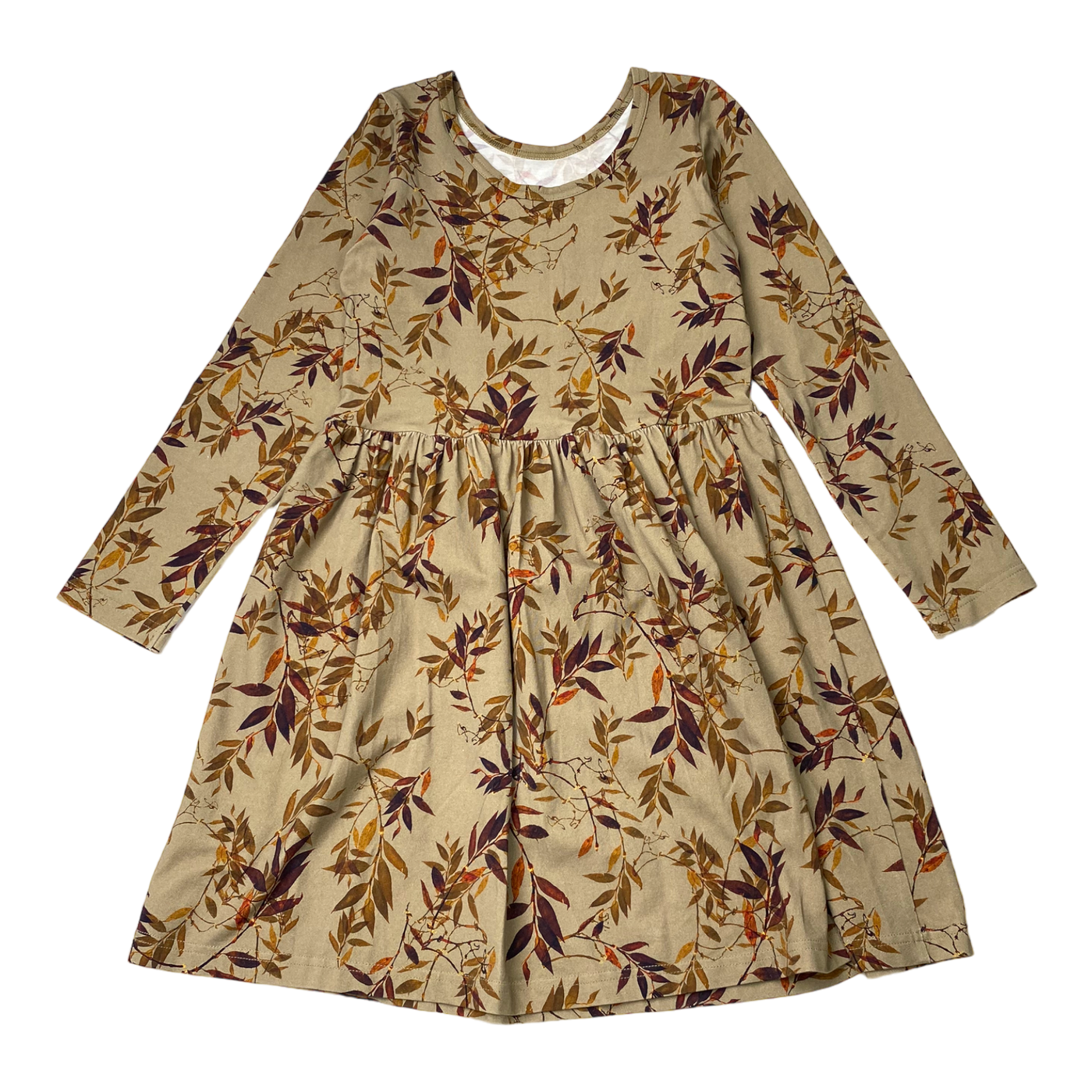 Kaiko dress, leaves | 134/140cm