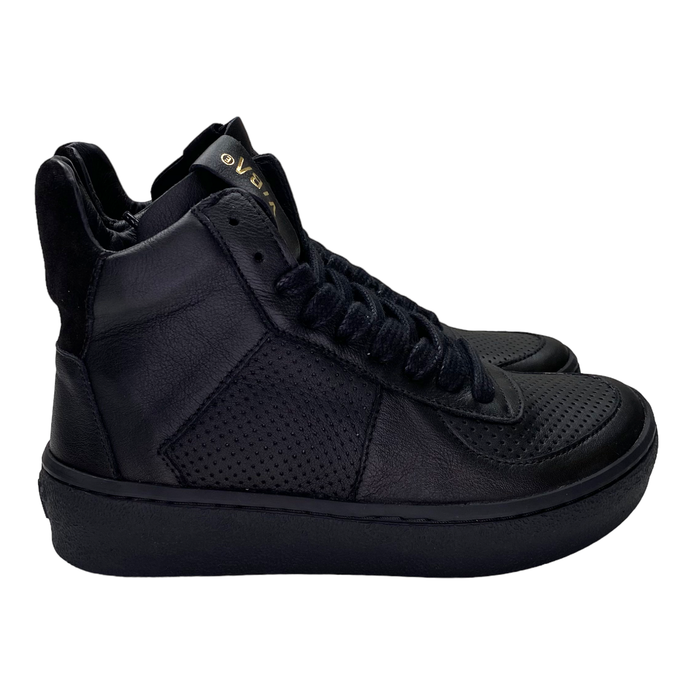 VIBAe Berlin bio leather sneakers, black | 35