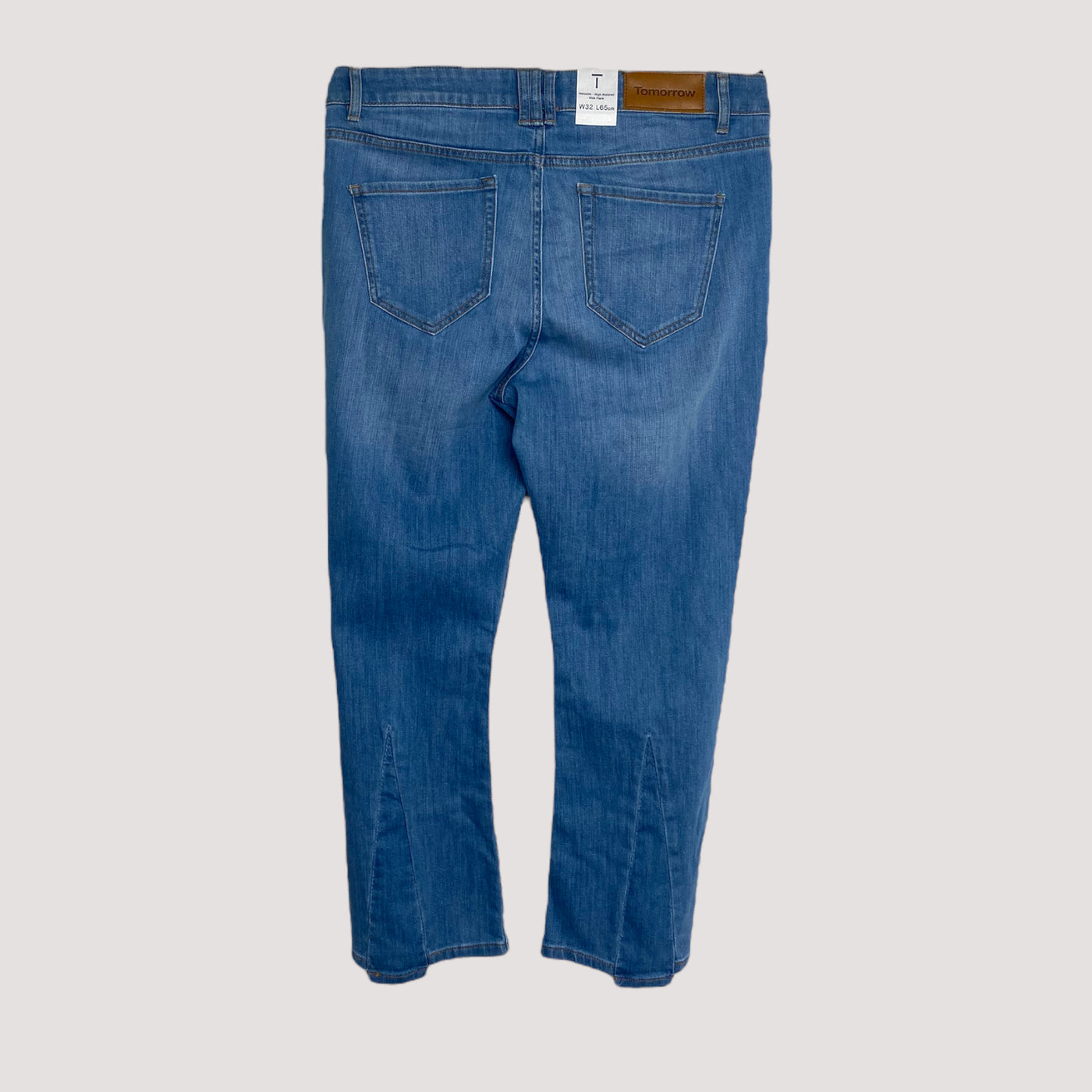 Tomorrow Denim malcom high waist kick flare jeans, blue⎟w32/L65cm