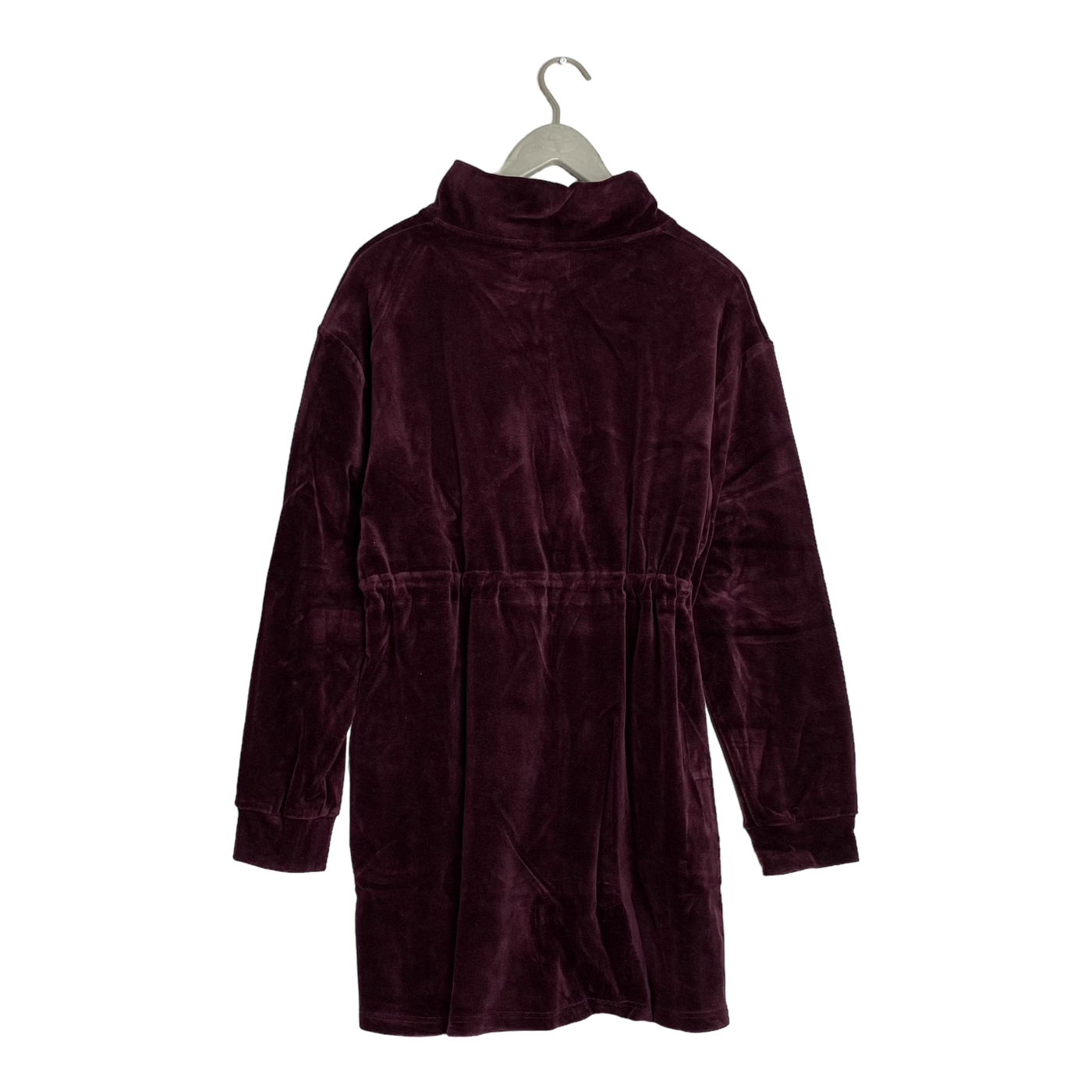 Morico wanderer velour dress, dark maroon | woman XS