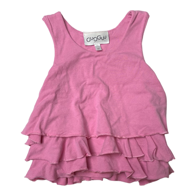 Gugguu frilla top, salmon pink | 80cm