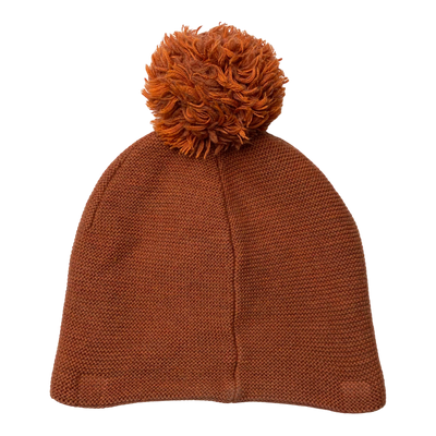 Metsola merino wool beanie, brown | adult onesize