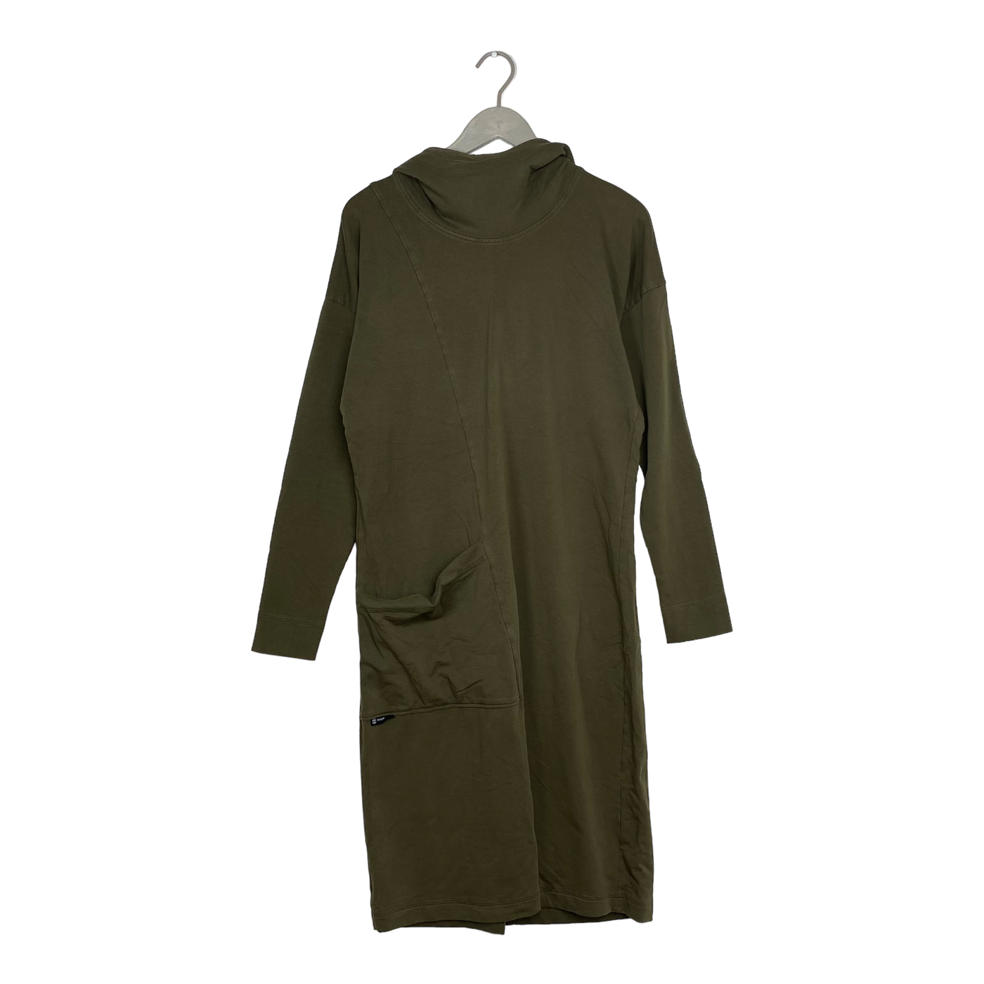 Ommellinen hoodie dress, moss green | woman M