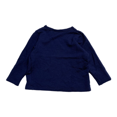 Mini Rodini wool shirt, midnight blue | 92/98cm