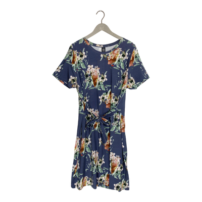 Kaiko t-shirt belted dress, flower | woman XL