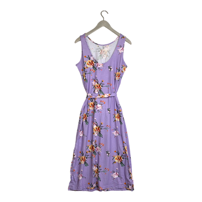 Kaiko belted tank midi dress, lavender bloom | woman M