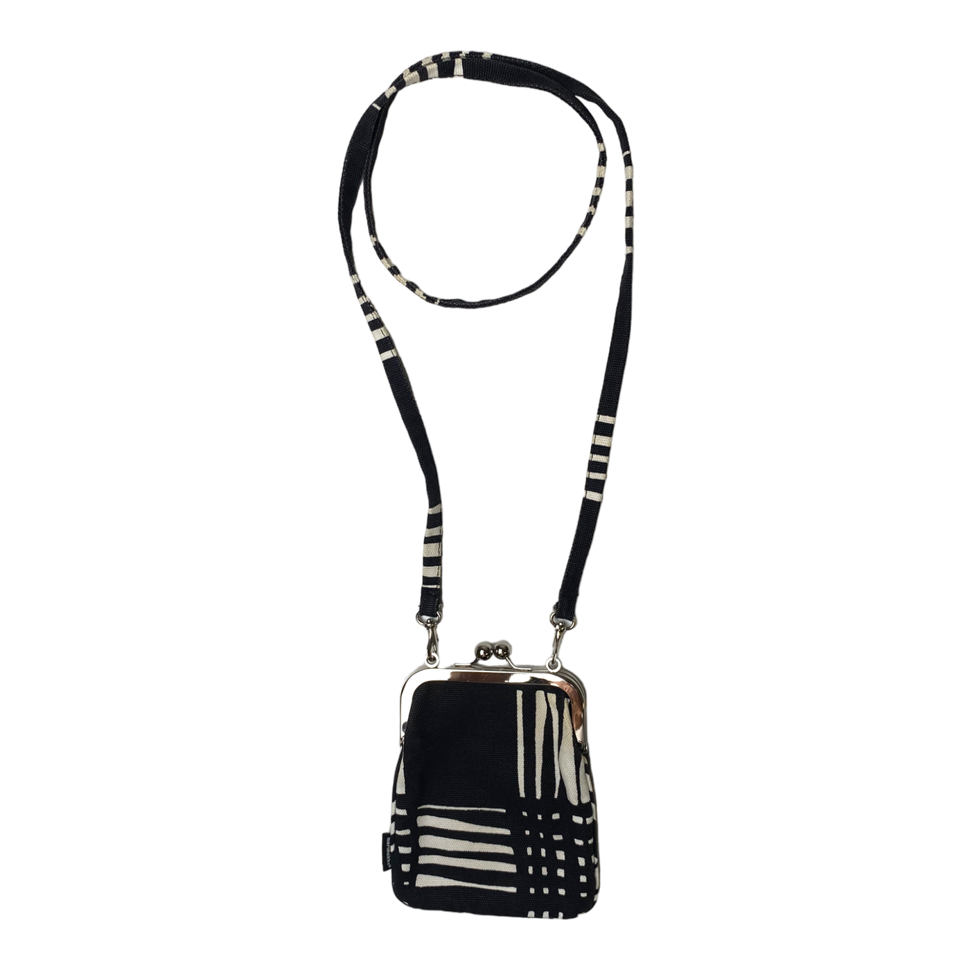 Marimekko ebony crossbody bag, black/white | onesize