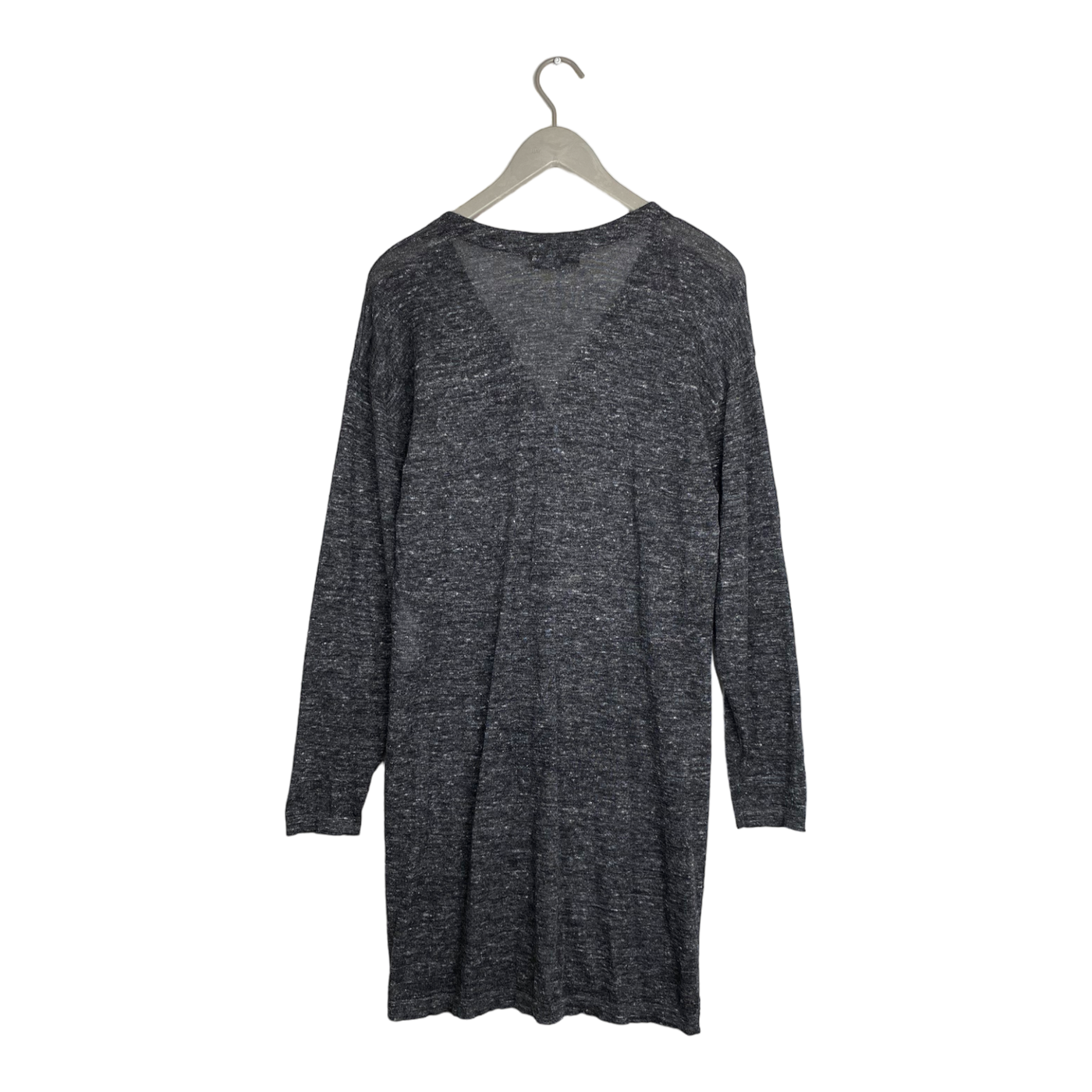 Alpa alpaca wool and linen cardigan, grey | woman M