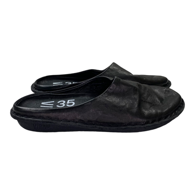 VIBAe Roma leather slippers, preto black | 35