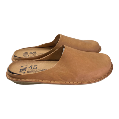 VIBAe Roma leather slippers, fawn tan | 45