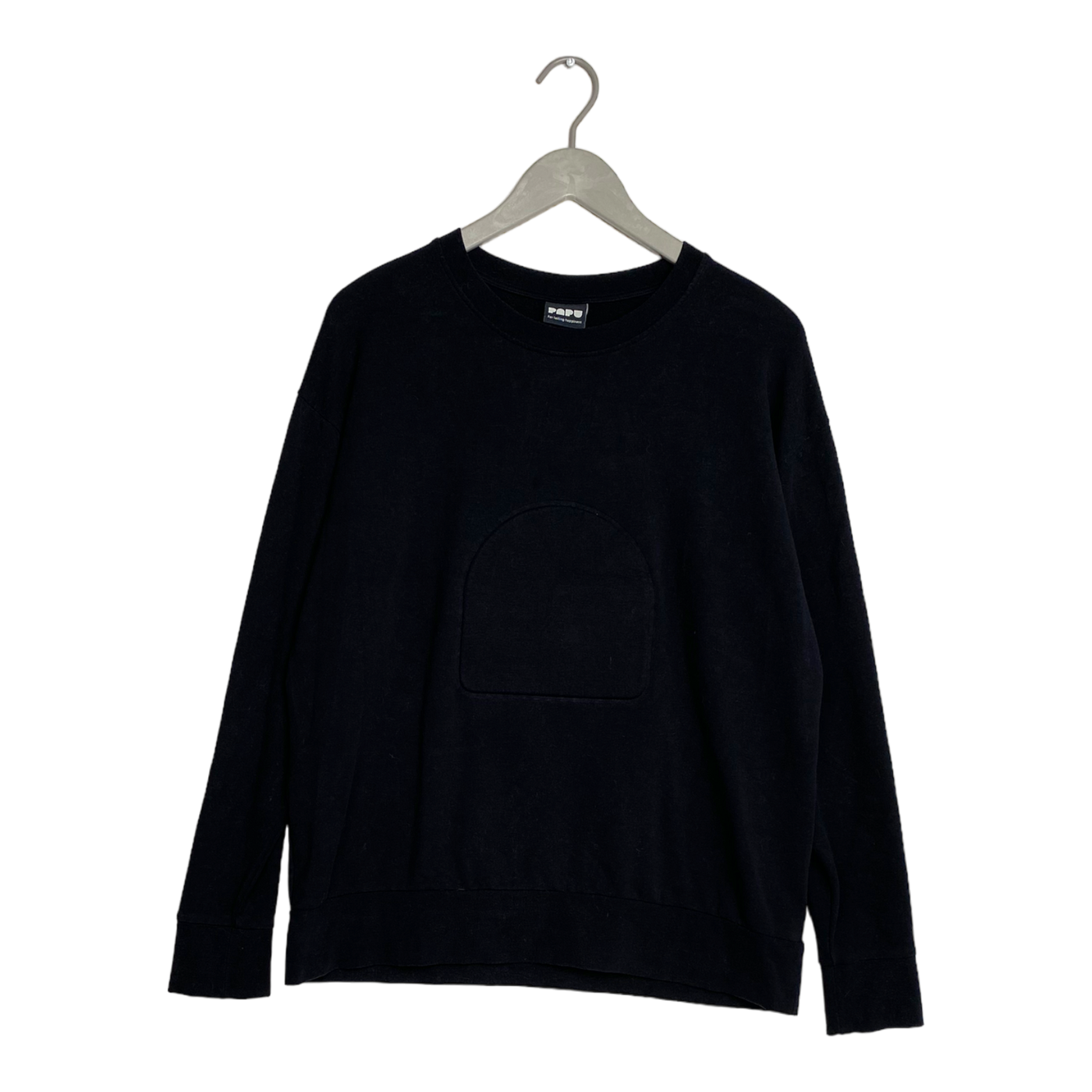 Papu logo sweatshirt, black | woman M