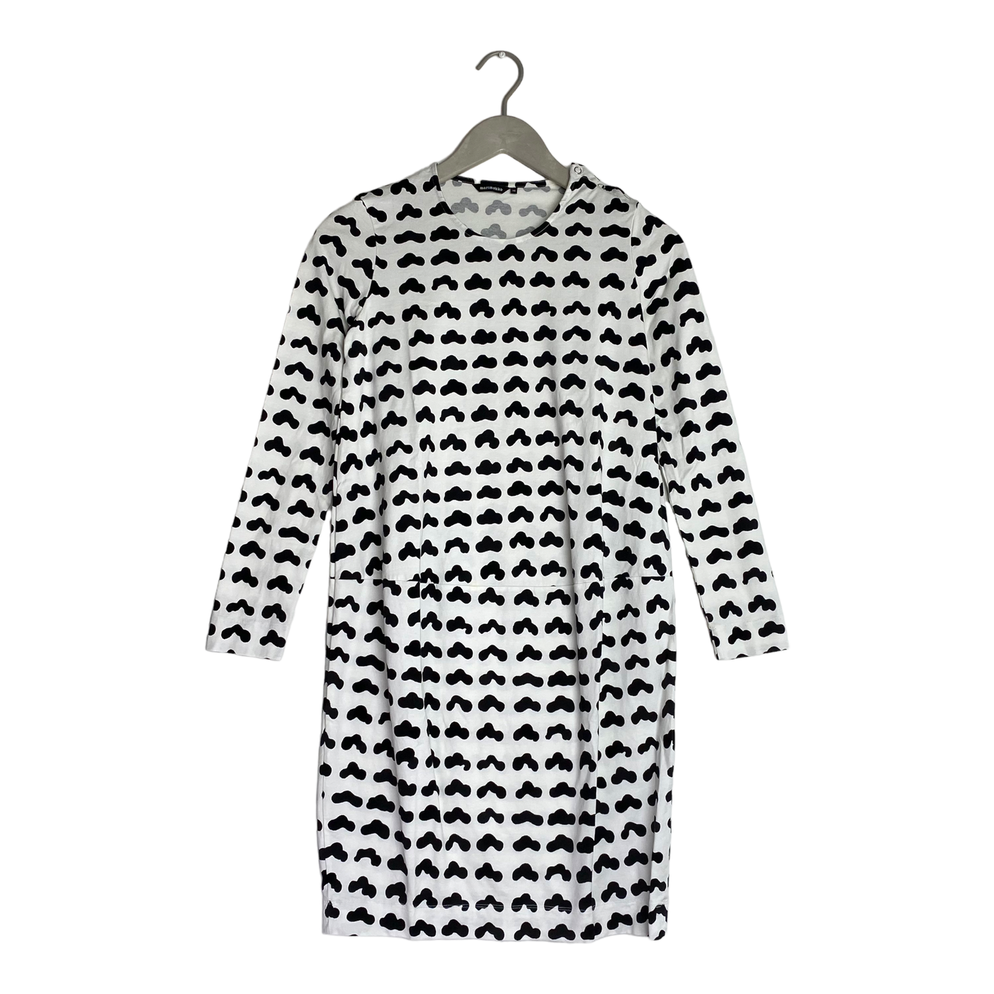 Marimekko pussukka hattara dress, white/black | woman XS