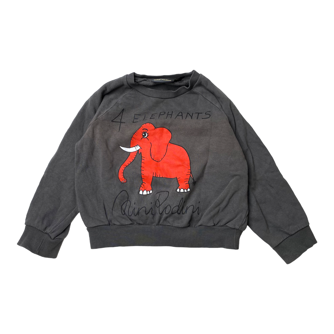 Mini Rodini sweatshirt, elephants | 104/110cm