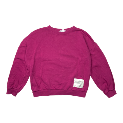 Mainio superpower sweatshirt, fuchsia | 134/140cm