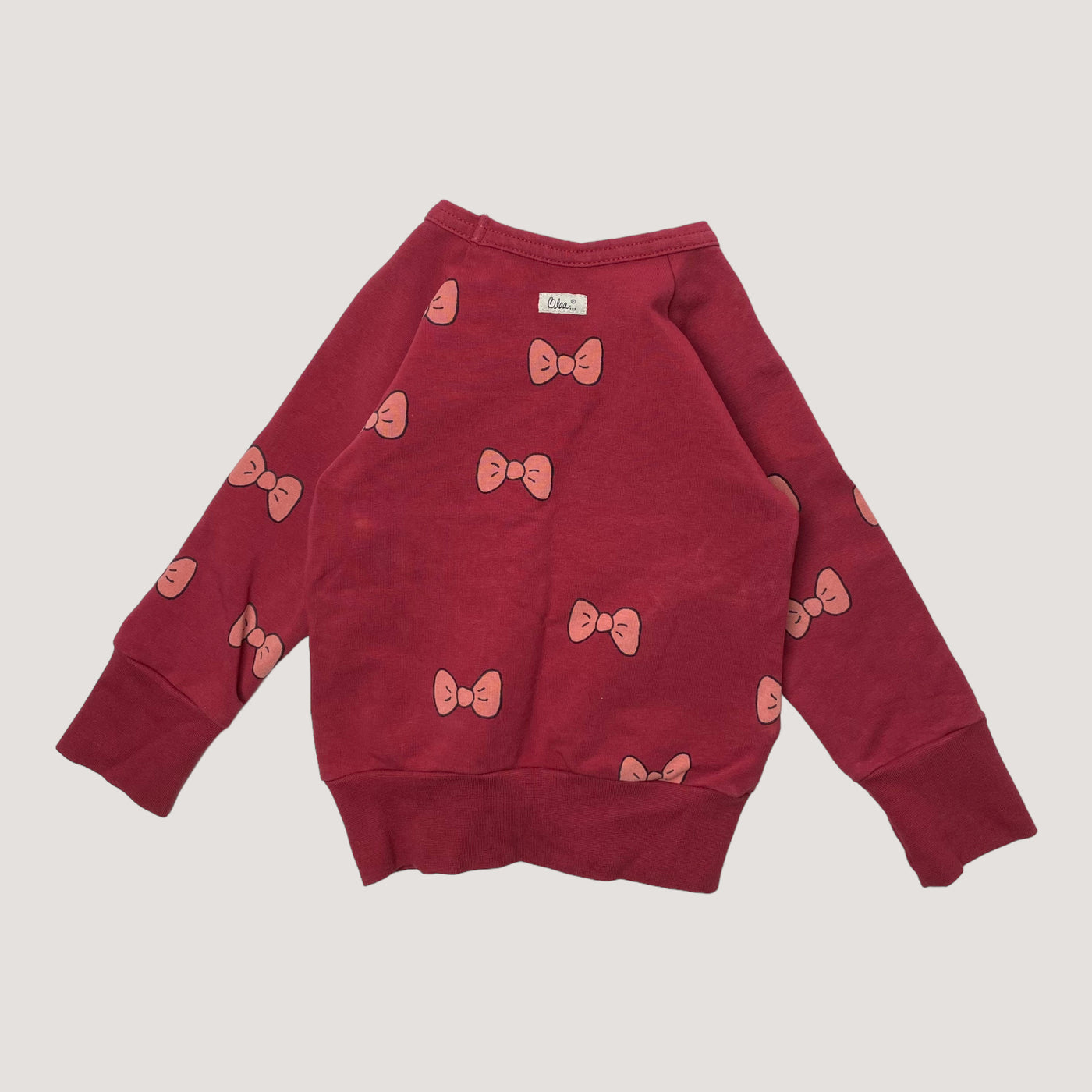 Blaa sweatshirt, bow | 74/80cm