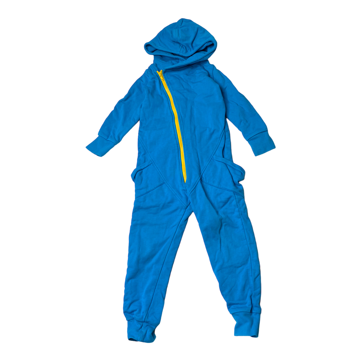 Gugguu sweat jumpsuit, deep sky blue | 110cm