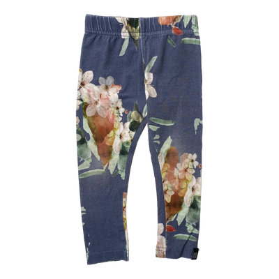 Kaiko leggings, blue blossom | 74/80cm