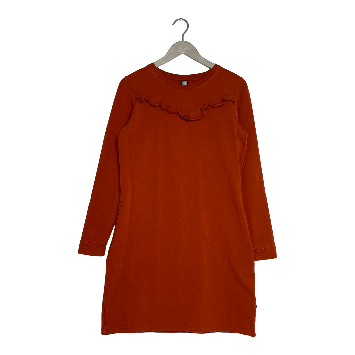 Kaiko ruffle sweat dress, rust | woman M