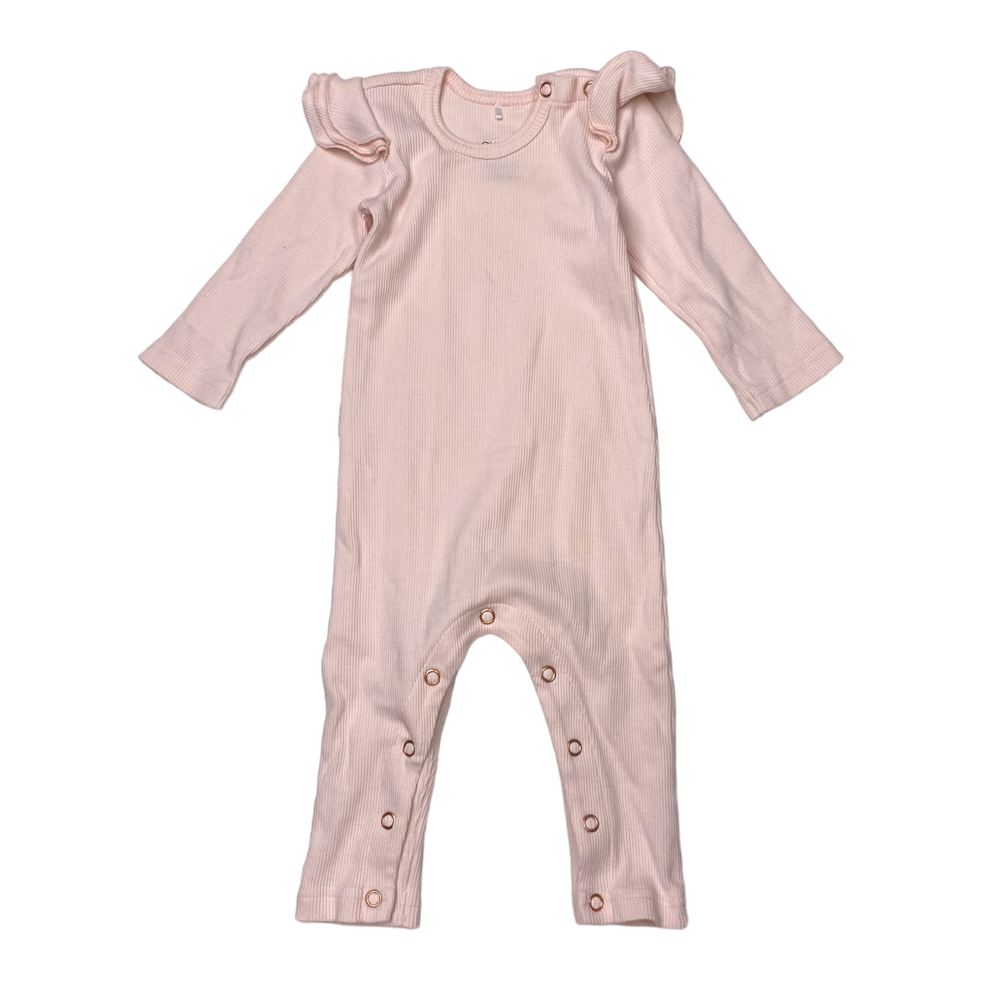 Gugguu frill jumpsuit, pink | 56cm