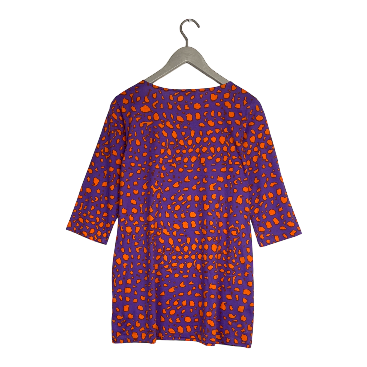 Marimekko tricot dress, orange/lavender | woman M