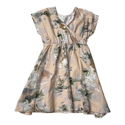 Kaiko dress, flowers | 86/92cm