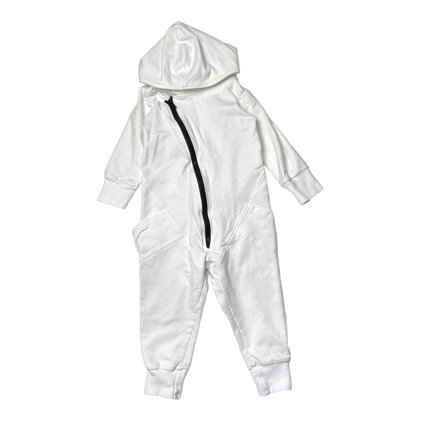 Gugguu sweat jumpsuit, white | 92cm