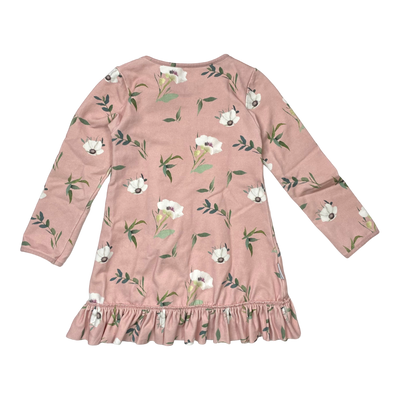 Metsola sweat dress, flower | 98/104cm