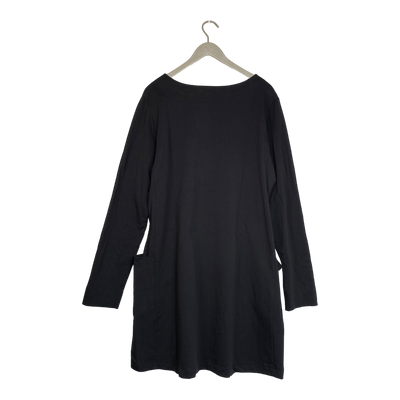 Ommellinen sweat tunic, black | woman XXXL