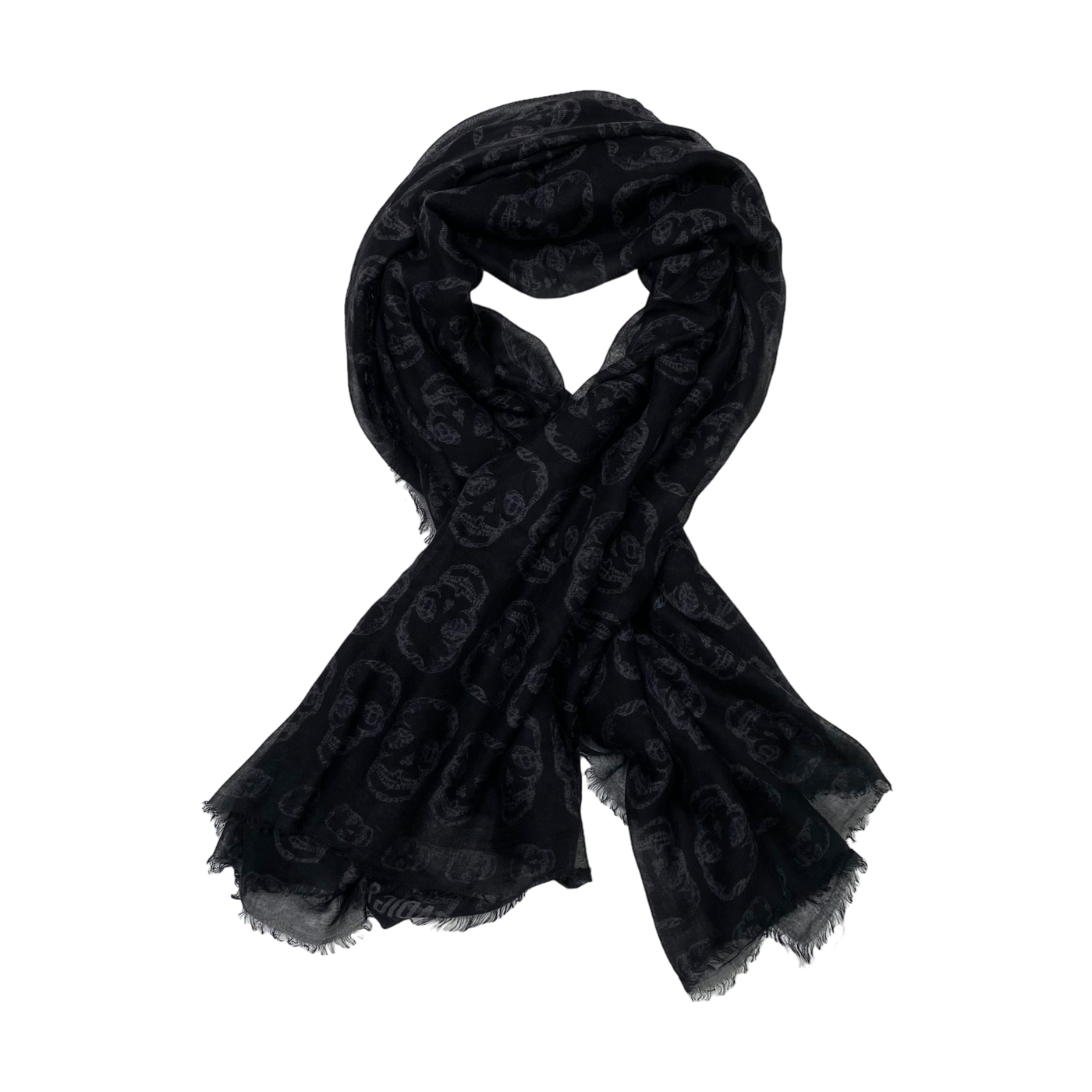 Zadig & Voltaire skull scarf, black