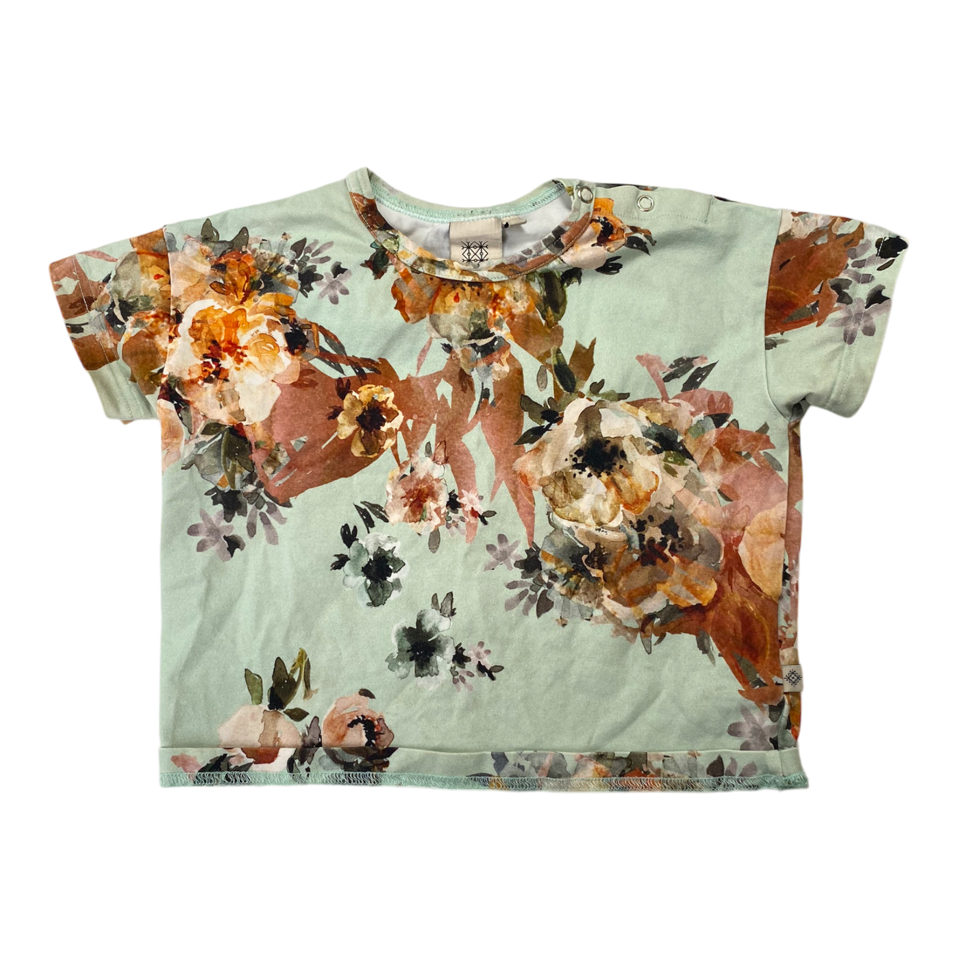 Kaiko t-shirt, flower | 86/92cm