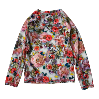 Molo neptune UV swim shirt, sequins flowers | 110/116cm