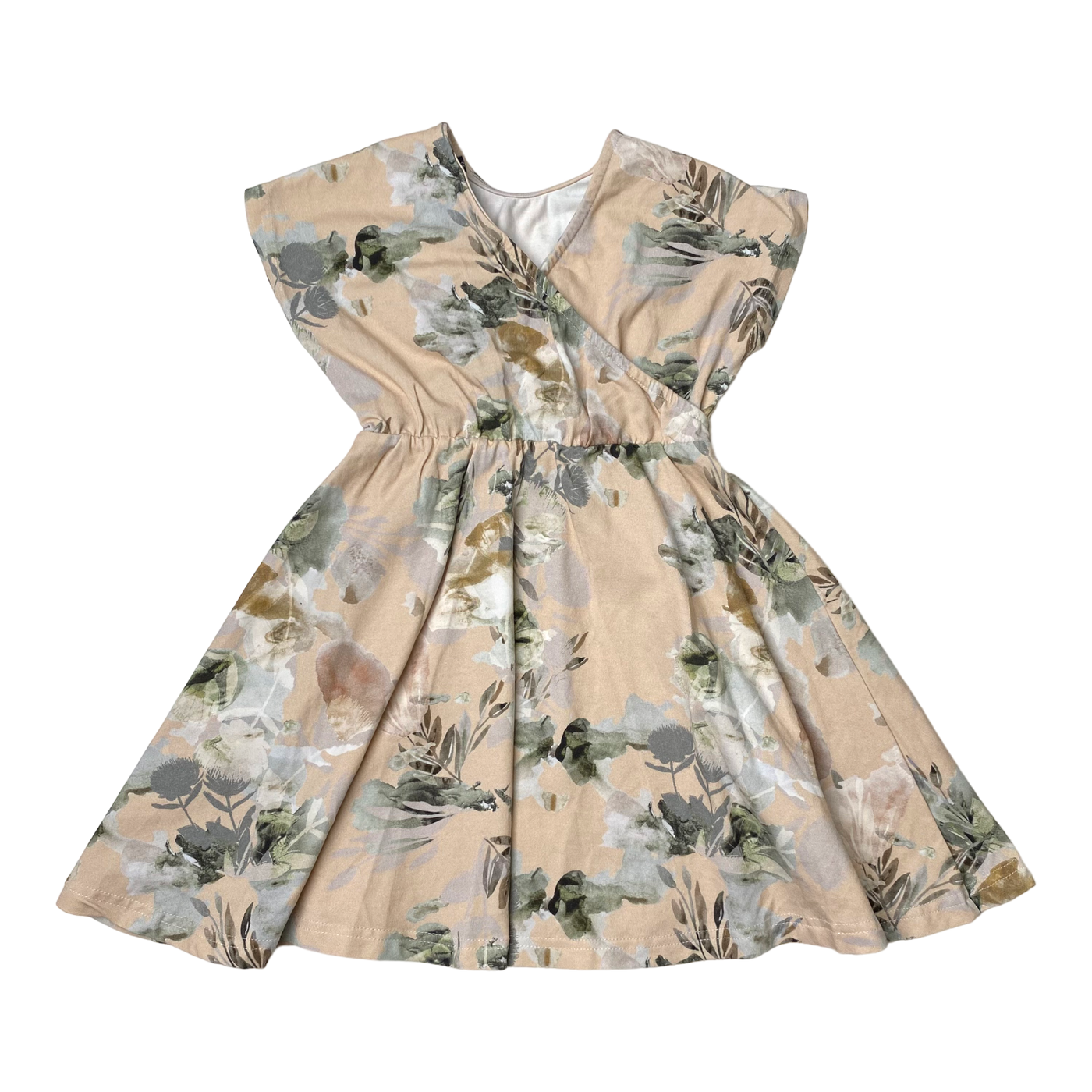 Kaiko dress, spring garden | 86/92cm