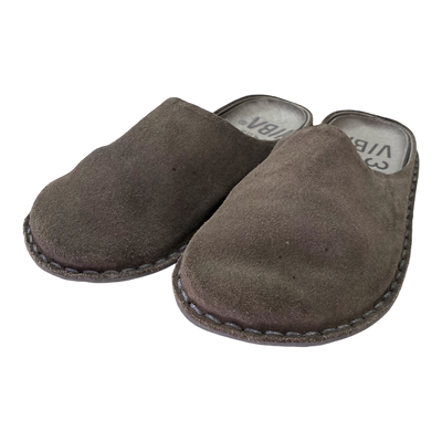 VIBAe Roma suede slippers, grey | 35