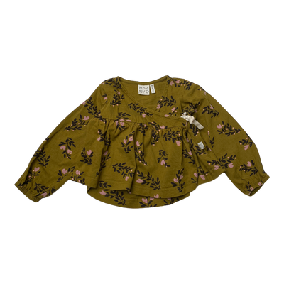 Mainio wrap shirt, secret garden | 74/80cm
