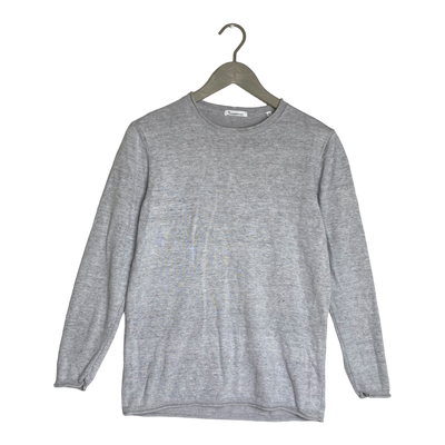 Knowledge Cotton knitted shirt, melange grey | woman S