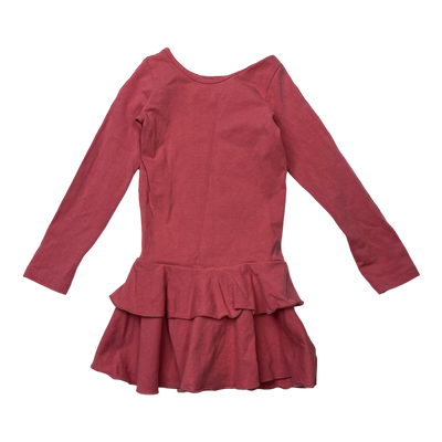 Gugguu frilla dress, rasberry | 92cm