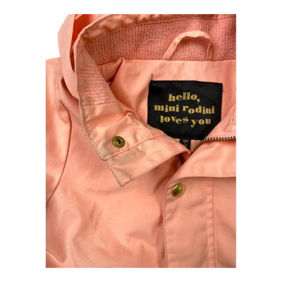 Mini Rodini pico jacket, peach | 104/110cm