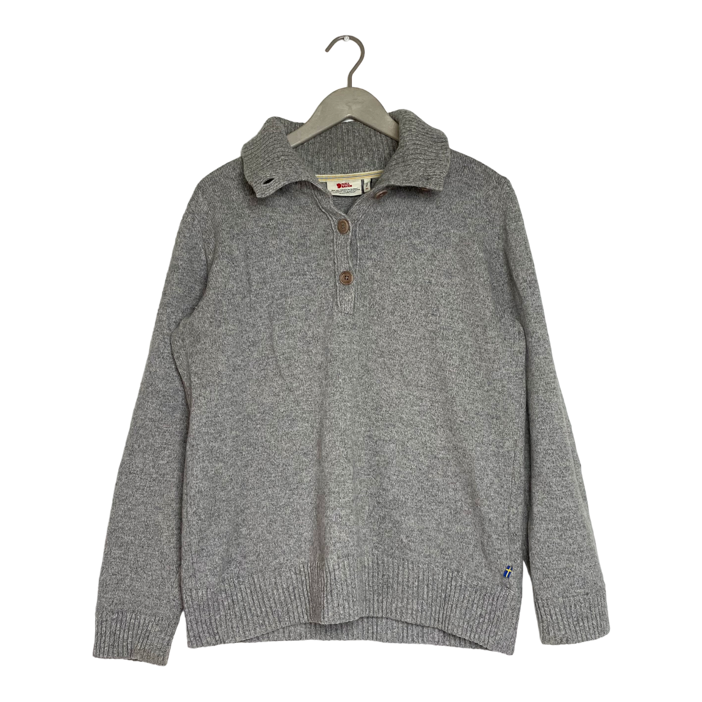 Fjälläven greenland sweater, silver | woman XL