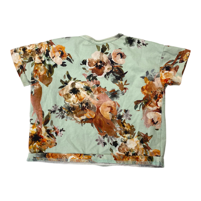 Kaiko t-shirt, flower | 86/92cm