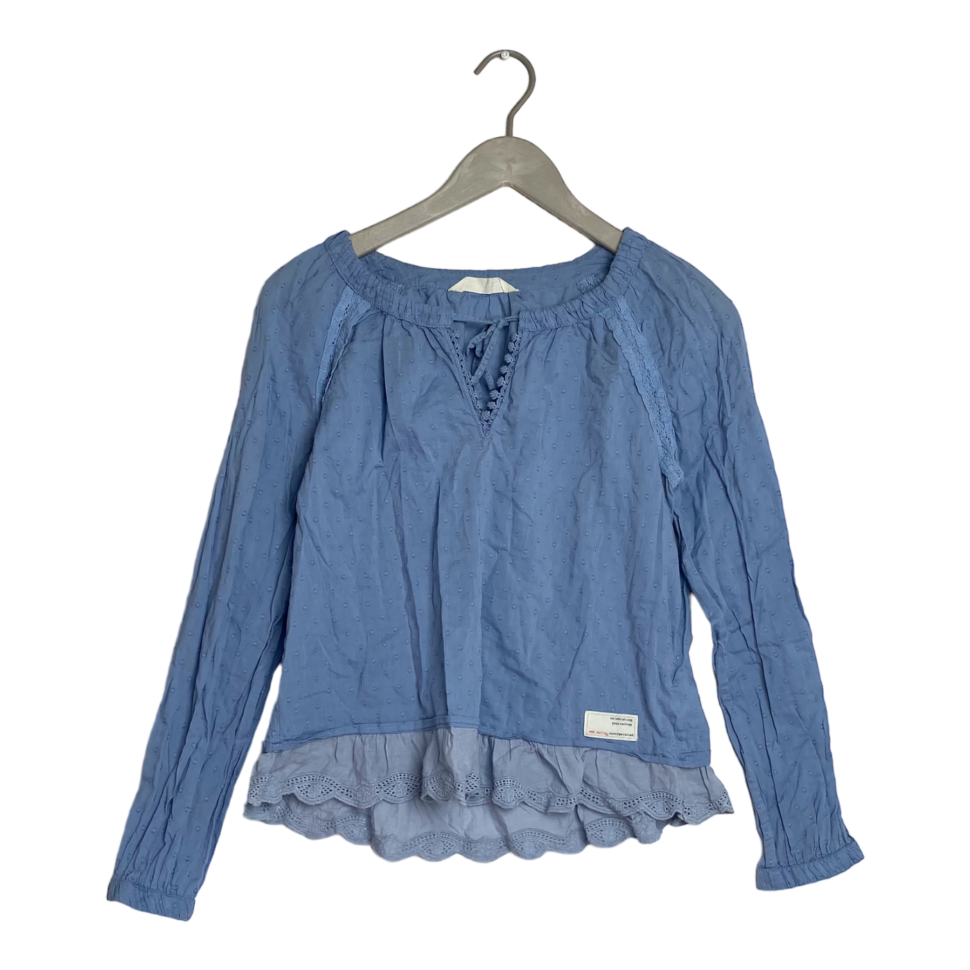 Odd Molly woven lace blouse, baby blue | woman S