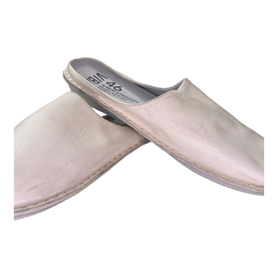 VIBAe Roma leather slippers, cream | 46