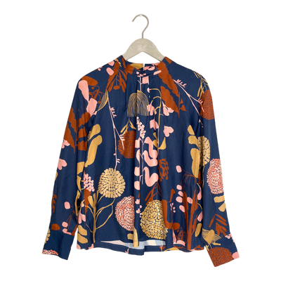 Papu pleated shirt, flowers | woman S