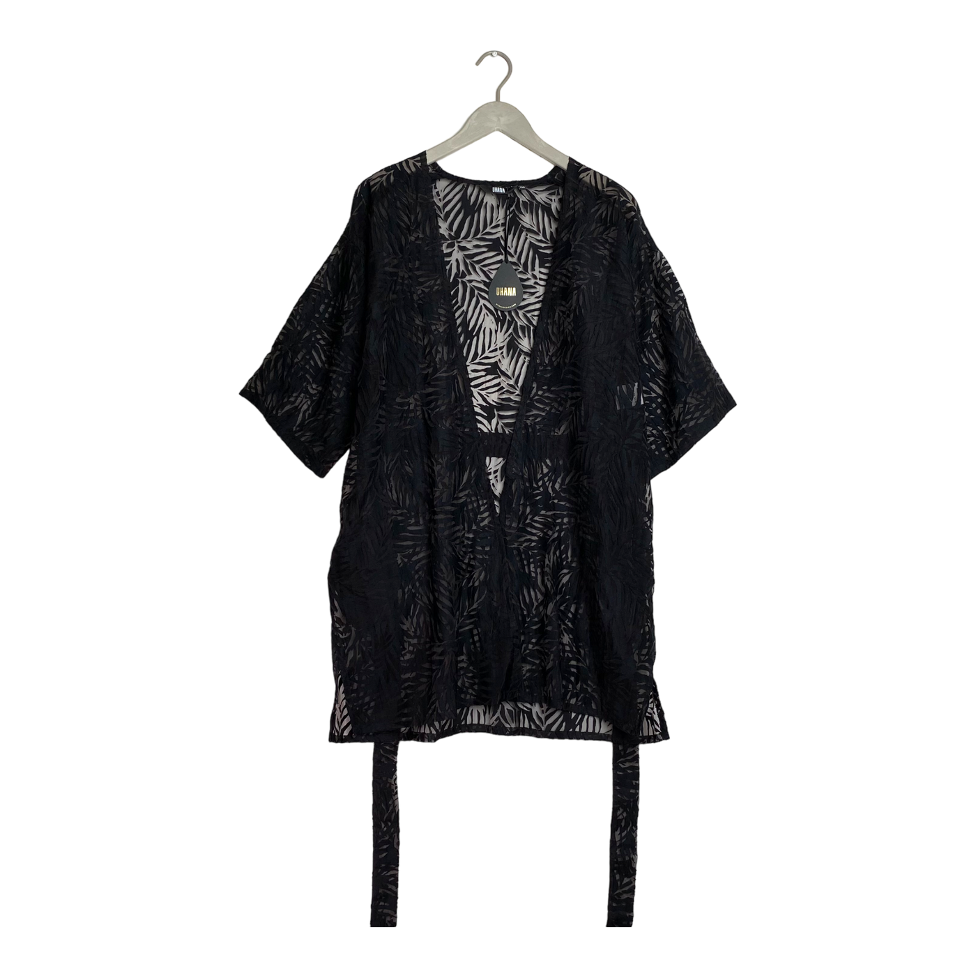 Uhana imagination kimono, devore black | woman XXS