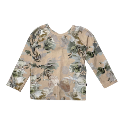 Kaiko cross shirt, flower | 80cm