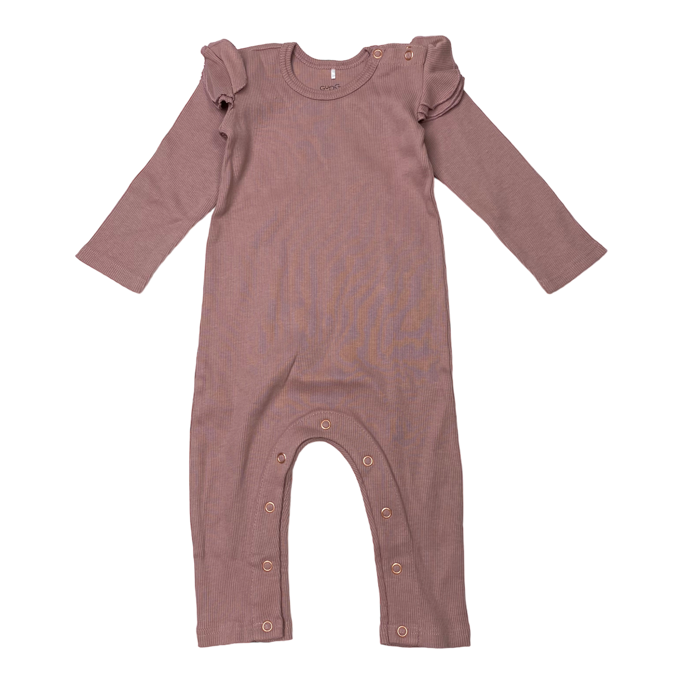 Gugguu frill jumpsuit, rose vale | 68cm