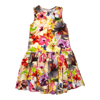 Molo sleeveless dress, flowers | 134/140cm