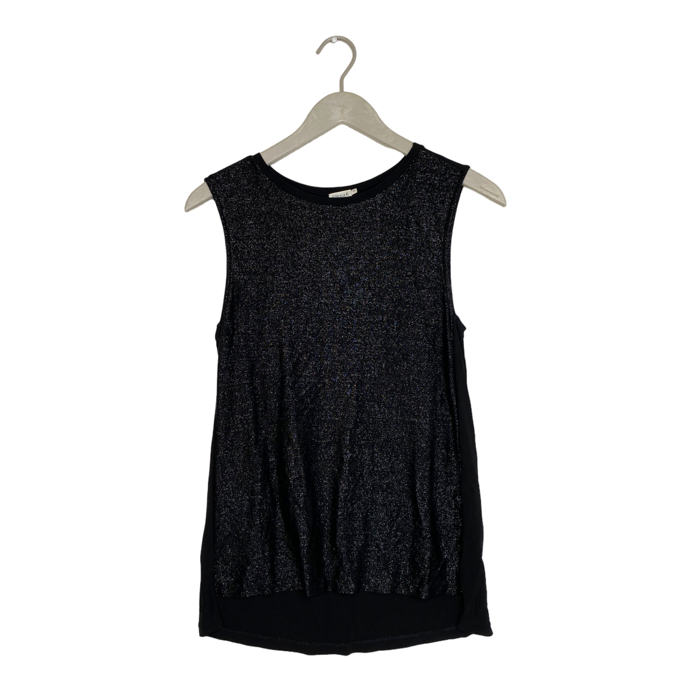 Filippa K glitter tank top, black | woman S