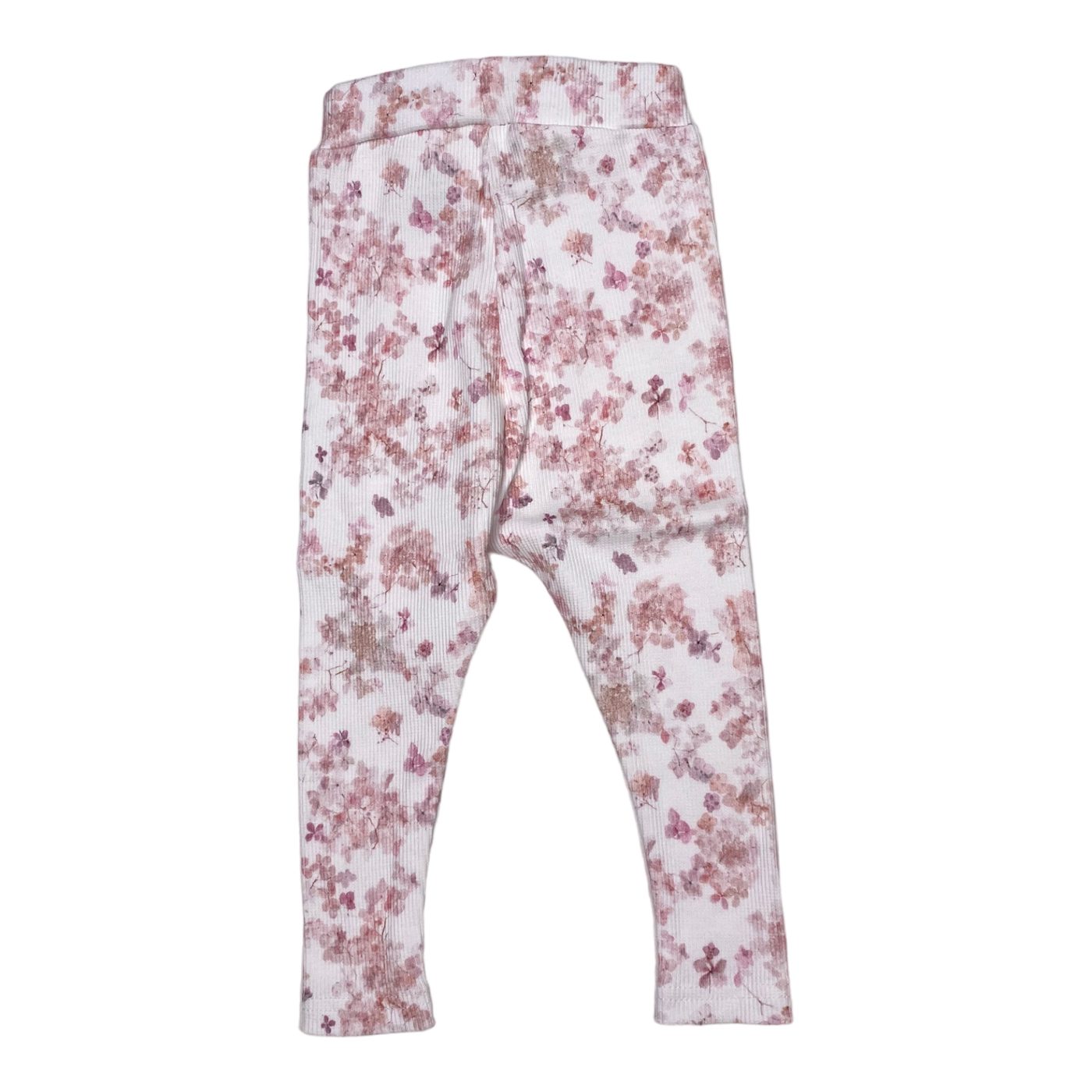 Gugguu rib leggings, flower | 68cm