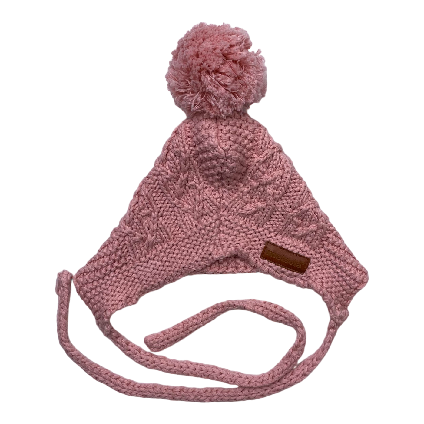 Metsola crochet beanie, pink | 6-12m