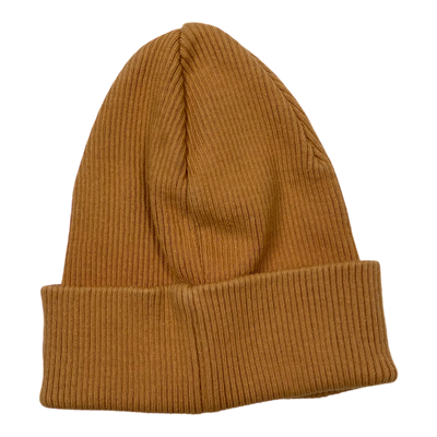 Mainio cotton rib beanie, carrot | 2-6y